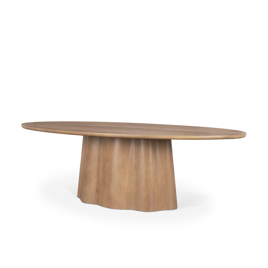 Javi Light Brown Oval Table - Charmed House Interiors (Kansas City, MO)