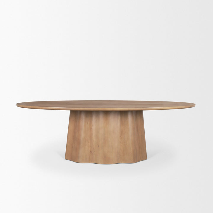 Javi Light Brown Oval Table - Charmed House Interiors (Kansas City, MO)