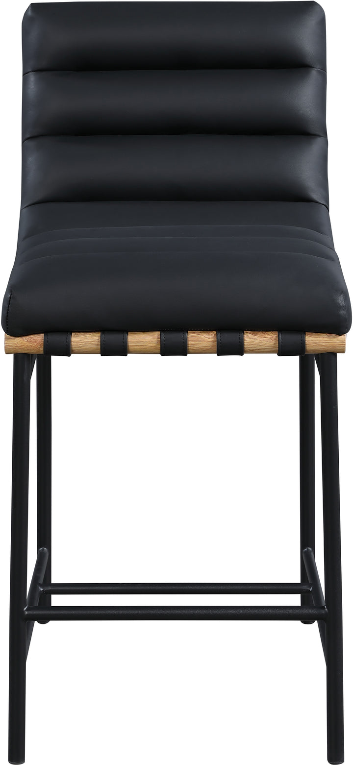Burke Black Counter Stool - Charmed House Interiors (Kansas City, MO)