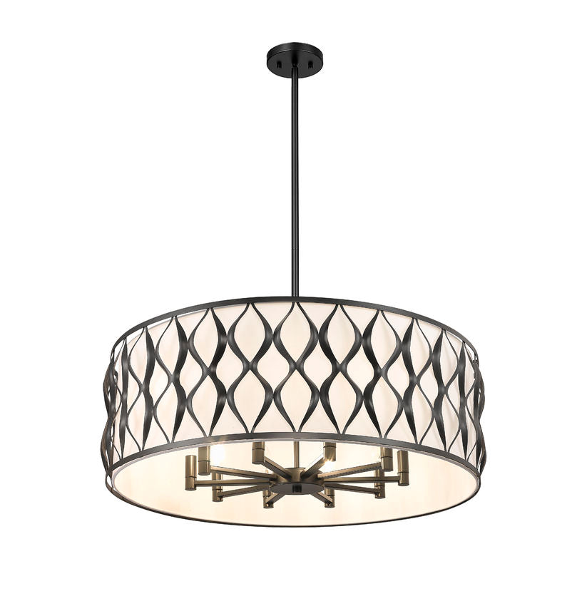 Harden Gold 10 Lt Chandelier - Charmed House Interiors (Kansas City, MO)