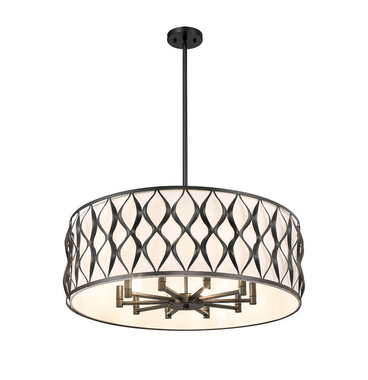 Harden Gold 10 Lt Chandelier - Charmed House Interiors (Kansas City, MO)