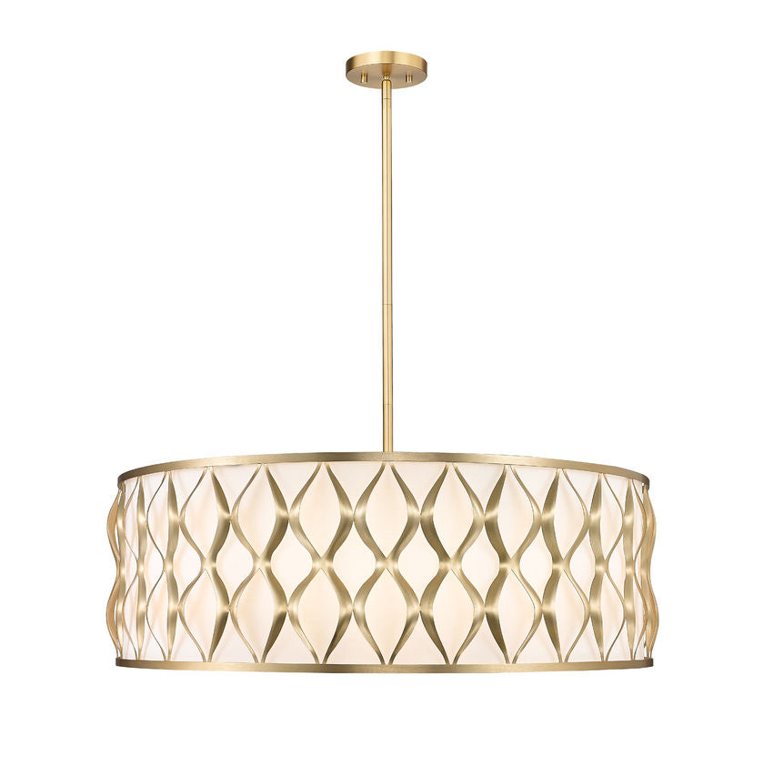 Harden Gold 10 Lt Chandelier - Charmed House Interiors (Kansas City, MO)