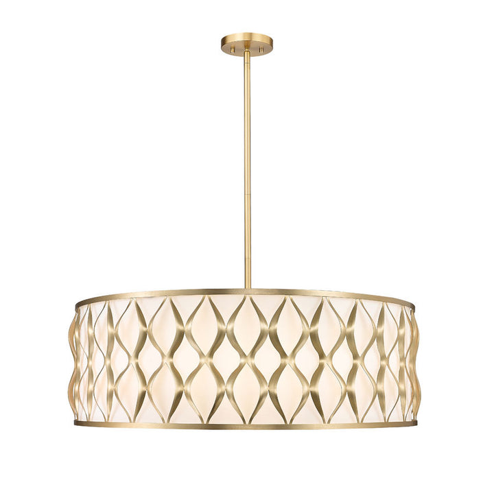 Harden Gold 10 Lt Chandelier - Charmed House Interiors (Kansas City, MO)