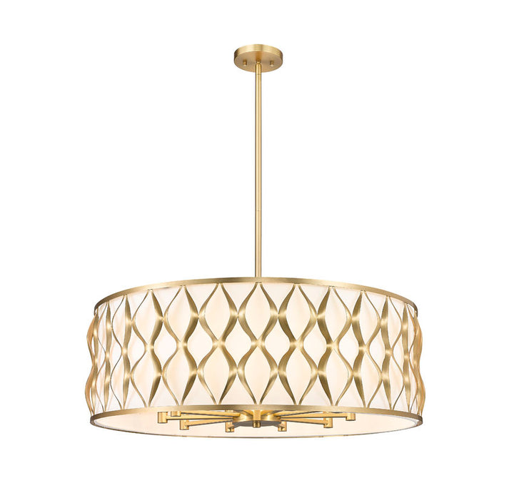 Harden Gold 10 Lt Chandelier - Charmed House Interiors (Kansas City, MO)