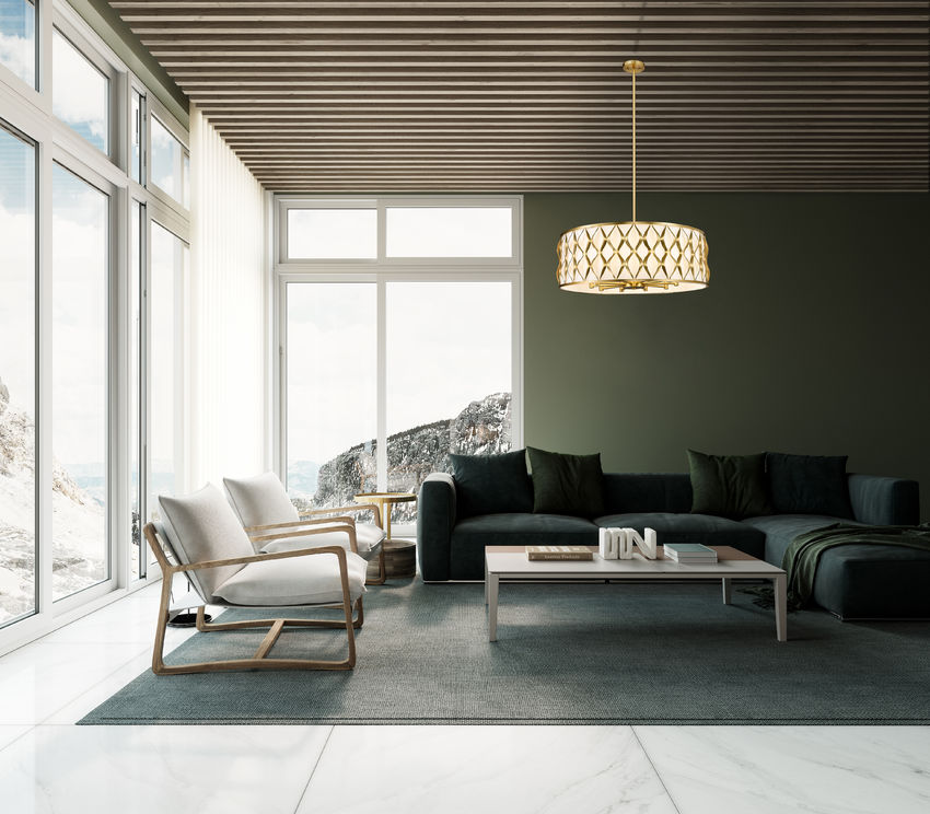 Harden Gold 10 Lt Chandelier - Charmed House Interiors (Kansas City, MO)