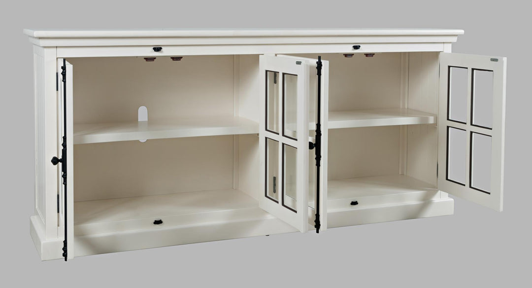 70" Maribel White Cabinet