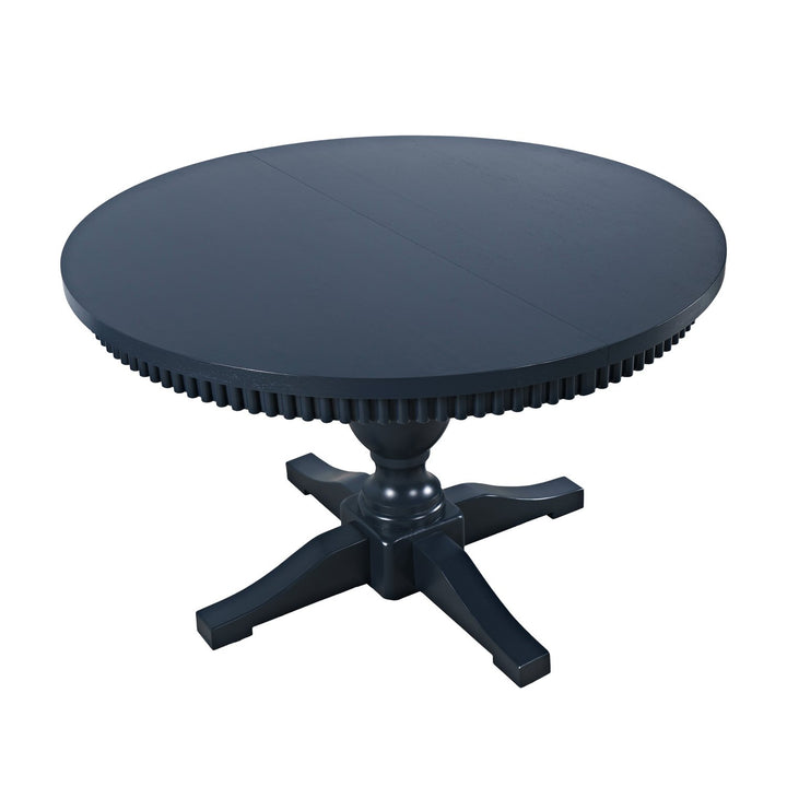Westport Navy Round to Oval Dining Table - Charmed House Interiors (Kansas City, MO)