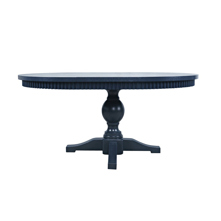 Westport Navy Round to Oval Dining Table - Charmed House Interiors (Kansas City, MO)