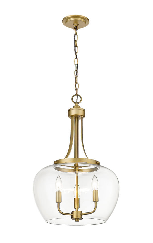 Joliet Gold Glass Pendant Chandelier - Charmed House Interiors (Kansas City, MO)