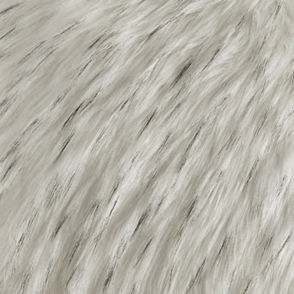 White/Black Faux Fur Pillow