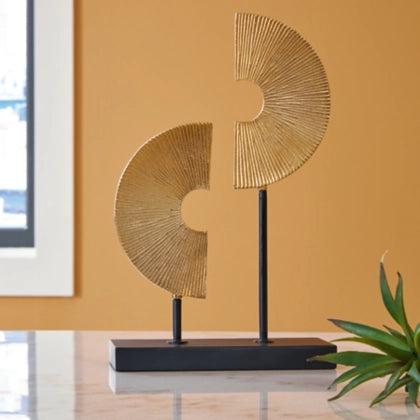 Gold Split Circle Sculpture