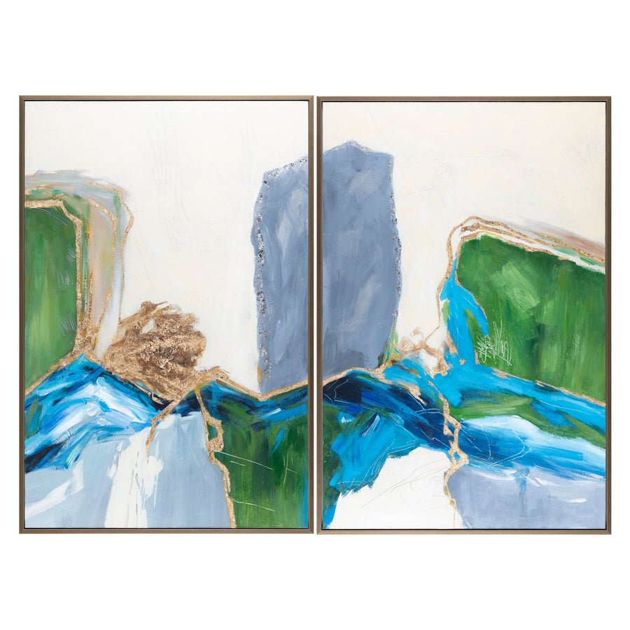 Leblanc Set of 2 Framed Prints - Charmed House Interiors (Kansas City, MO)