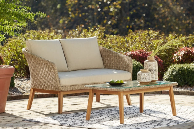 Wicker Outdoor Cocktail Table