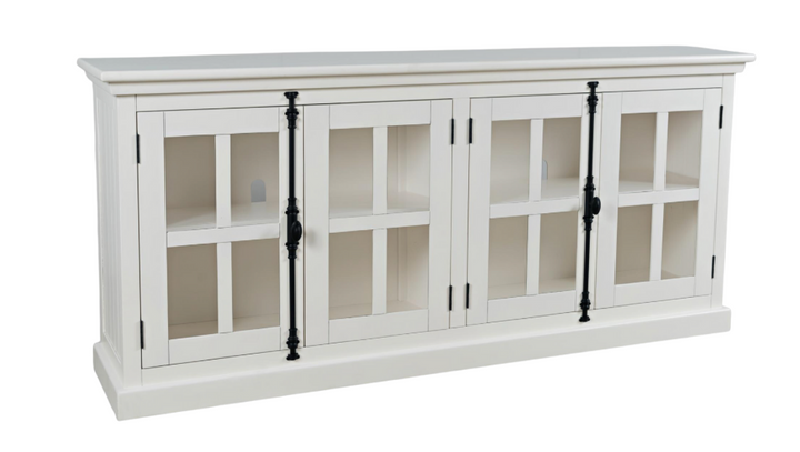 70" Maribel White Cabinet