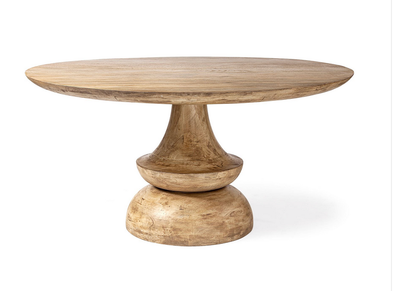 Crossman 60" Round  Solid Wood Dining Table