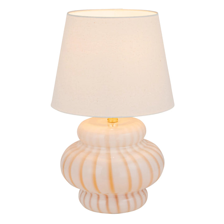 Hand-Blown Art Glass Table Lamp w/ Stripes - Charmed House Interiors (Kansas City, MO)