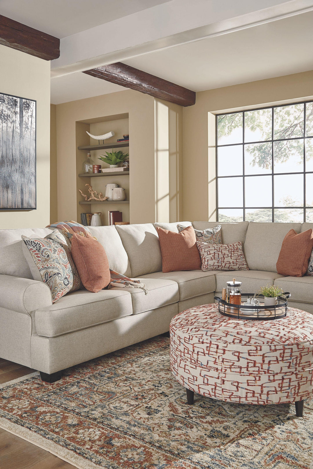 Oliver Oversized Accent Ottoman - Charmed House Interiors (Kansas City, MO)