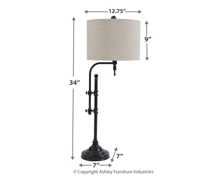 Adjustable Black Table Lamp