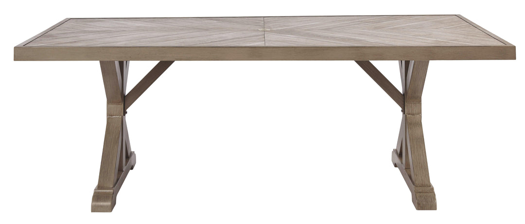 Brooks - Rect Dining Table W/umb Opt