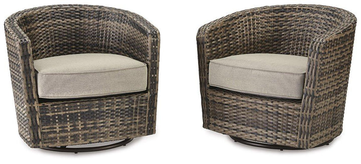 Callie Swivel Lounge Chair with Cushion