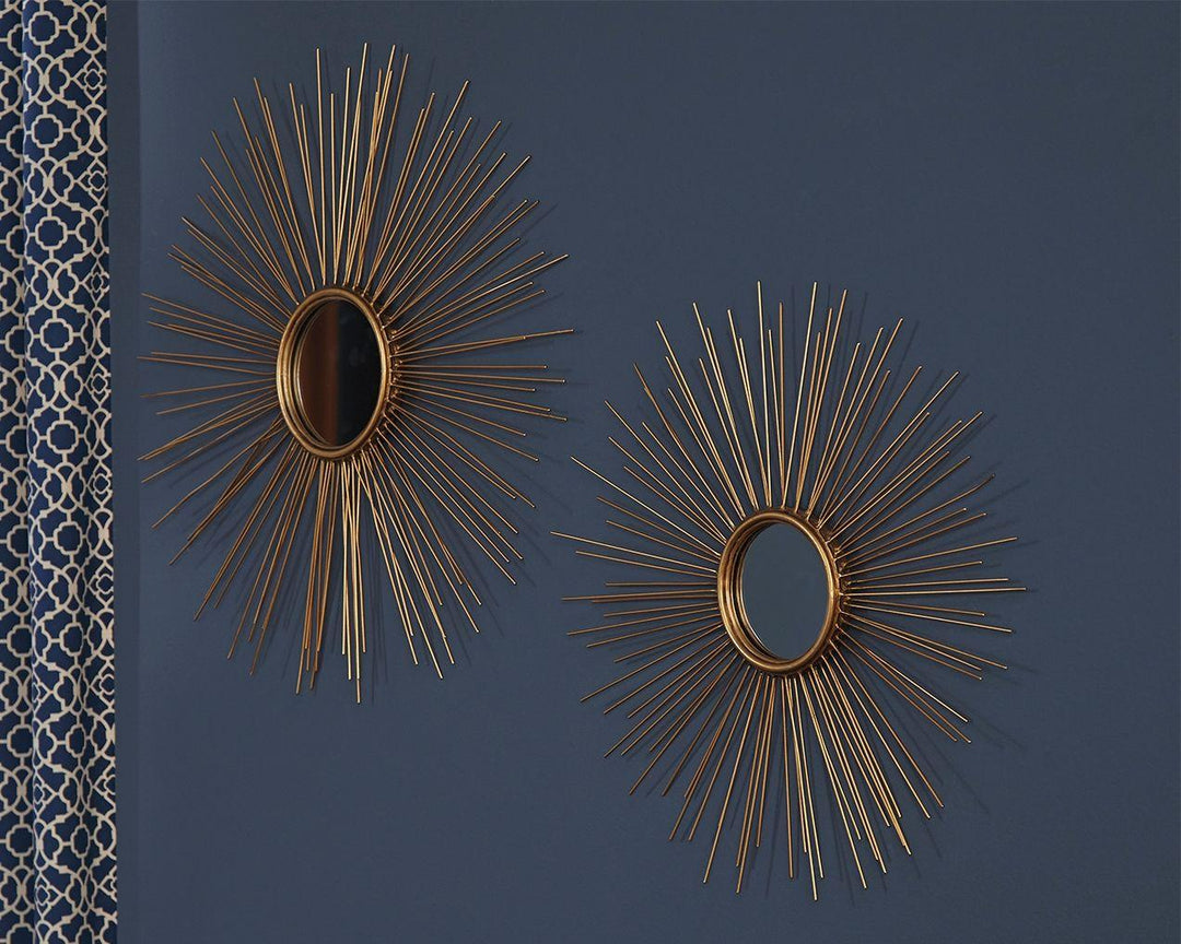 Gold Sunburst Accent Mirror