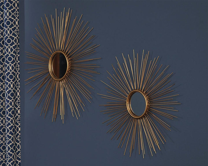 Gold Sunburst Accent Mirror