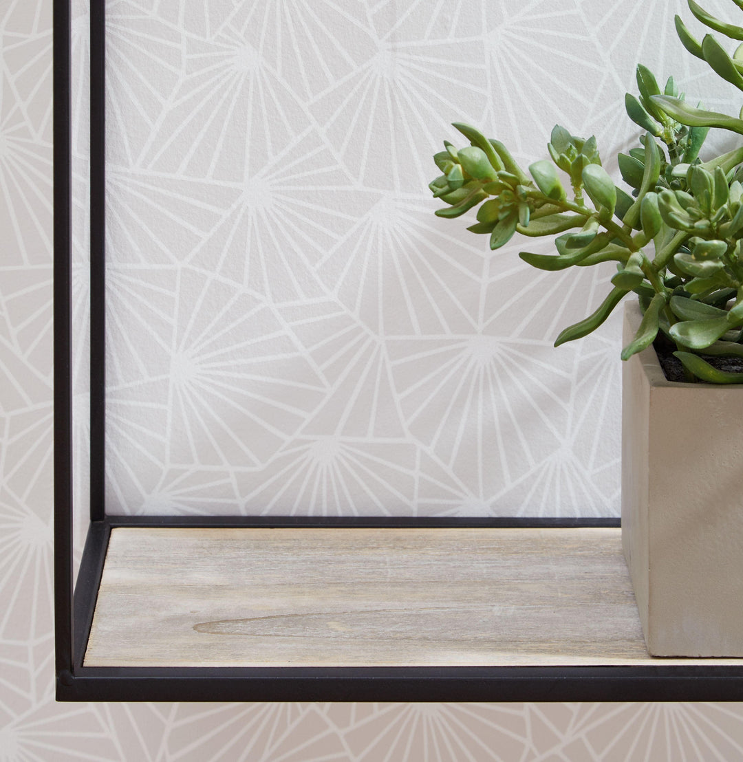 Metal/Wood Open Square Wall Shelves - Charmed House Interiors (Kansas City, MO)