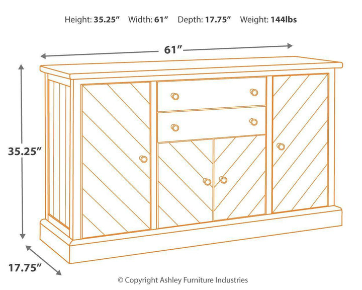 Natural Wood Buffet Server - Charmed House Interiors (Kansas City, MO)