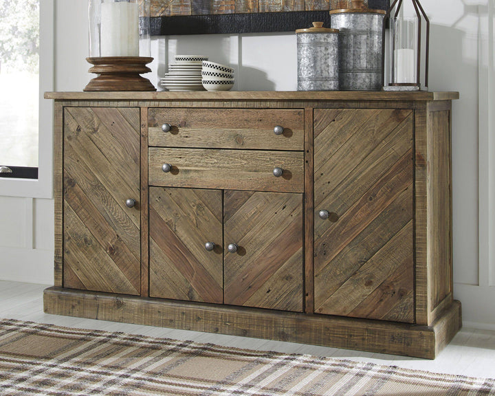 Natural Wood Buffet Server - Charmed House Interiors (Kansas City, MO)