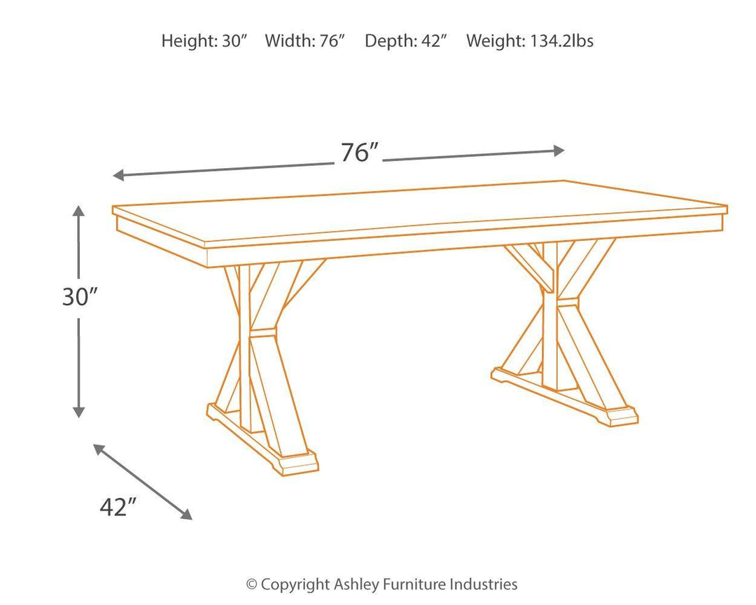 Sabre Trestle Dining Table