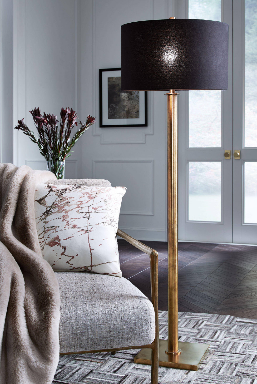 Jensen - Metal Floor Lamp - Charmed House Interiors (Kansas City, MO)
