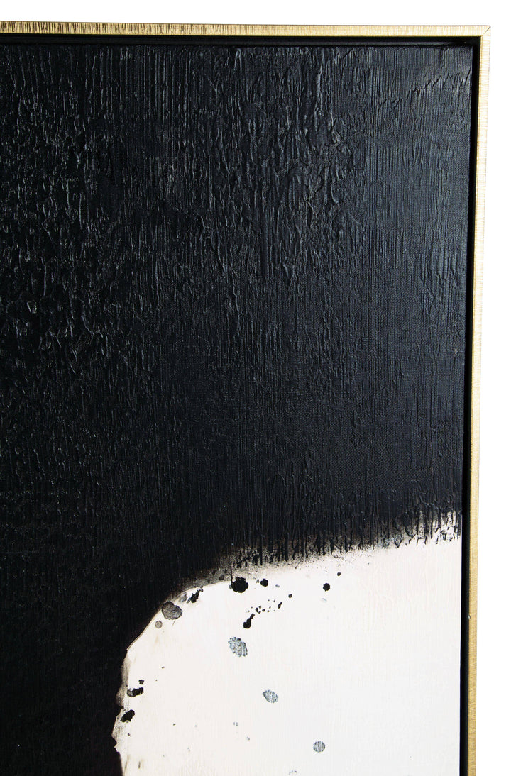 Lea Black & White Abstract Wall Art - Charmed House Interiors (Kansas City, MO)