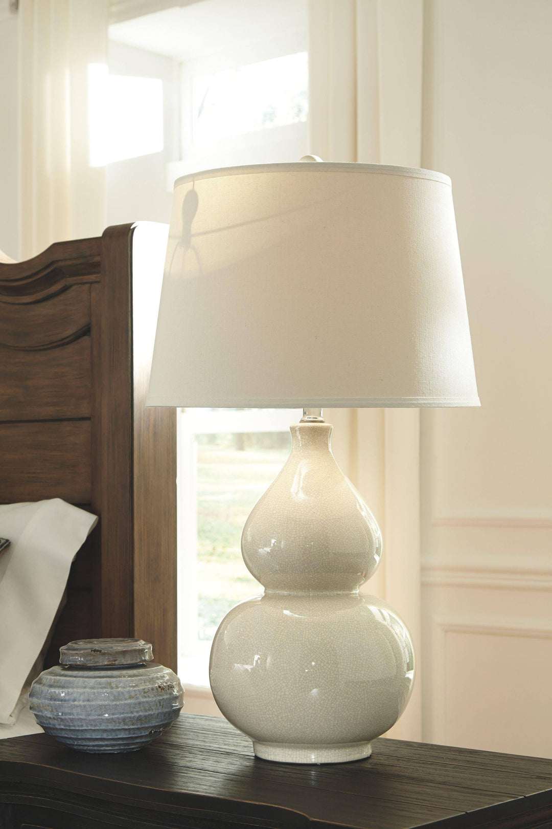 Ivory Ceramic Table Lamp - Charmed House Interiors (Kansas City, MO)