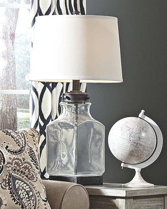 Metal and Glass Table Lamp - Charmed House Interiors (Kansas City, MO)