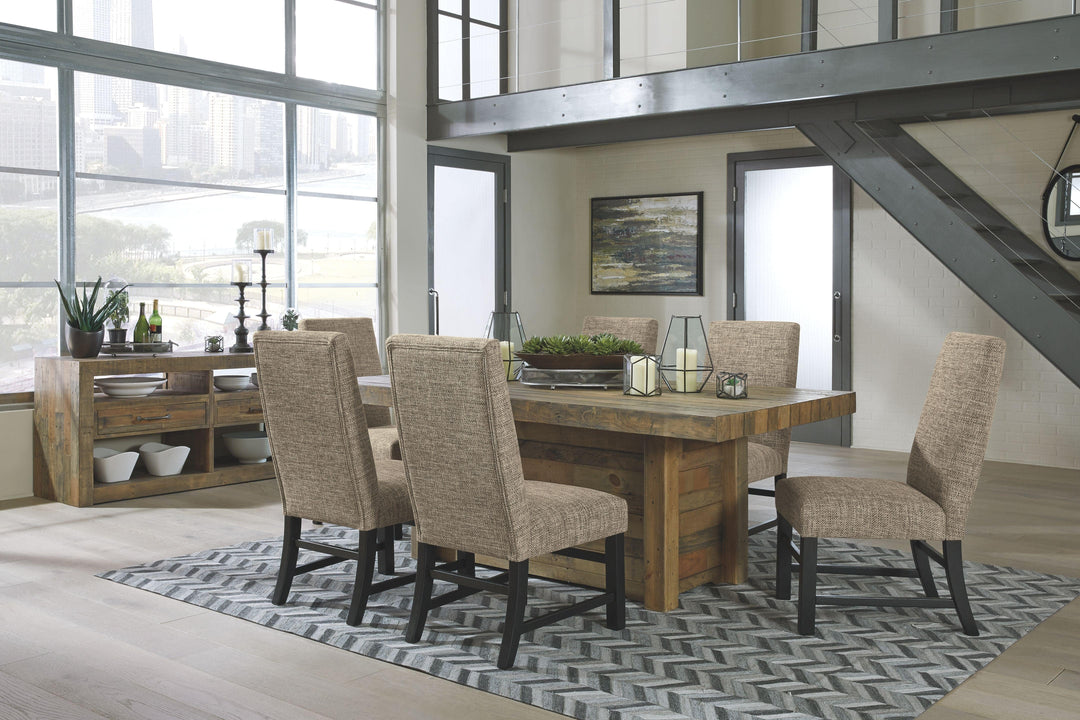 Beige Tweed Dining Chair - Charmed House Interiors (Kansas City, MO)