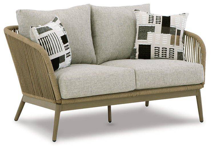 Empire Outdoor Loveseat with Cushion - Charmed House Interiors (Kansas City, MO)
