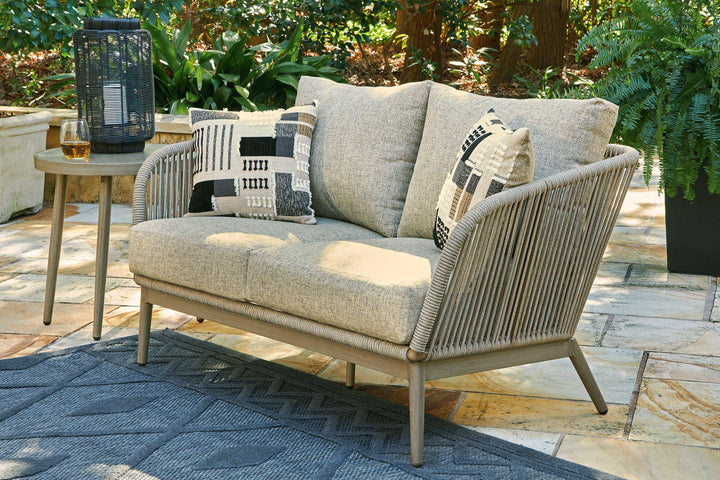 Swiss Valley Outdoor Loveseat with Cushion image