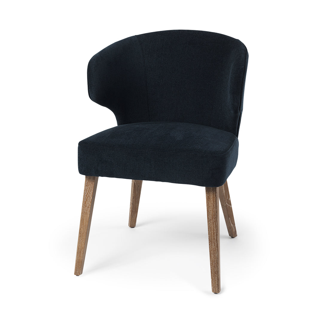 Niles Wingback Dining Chair in Navy