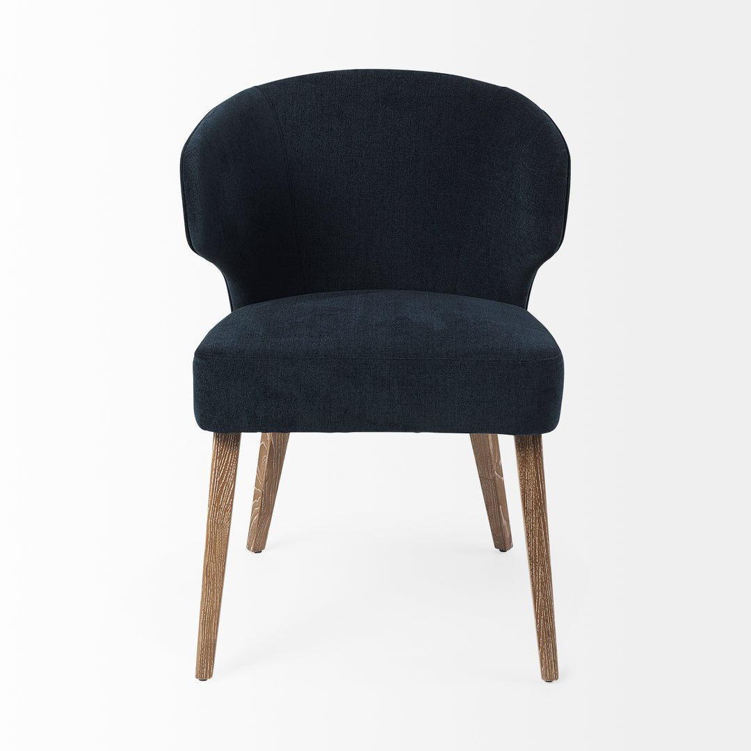Niles Wingback Dining Chair in Navy