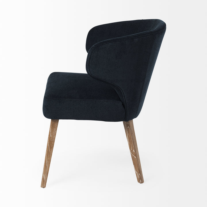 Niles Wingback Dining Chair in Navy