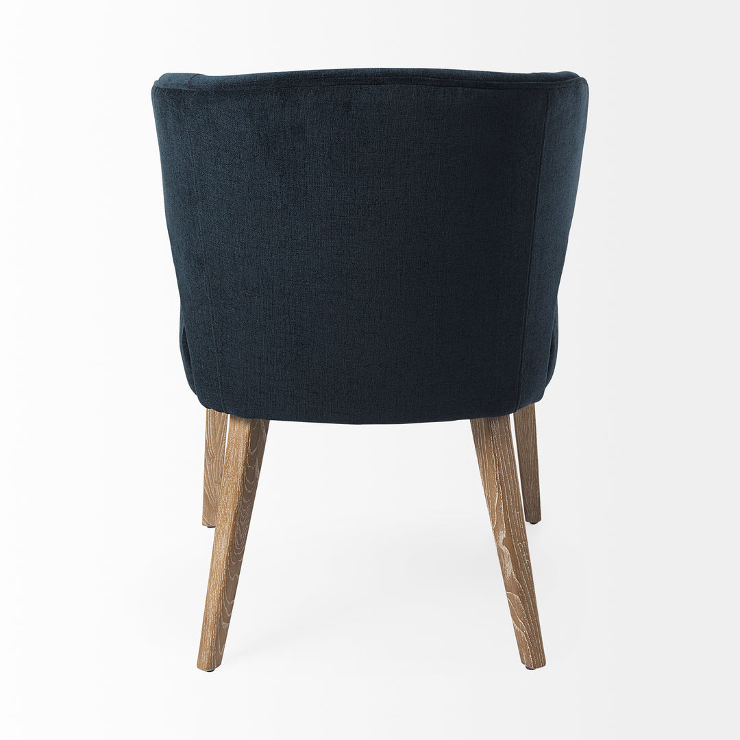 Niles Wingback Dining Chair in Navy