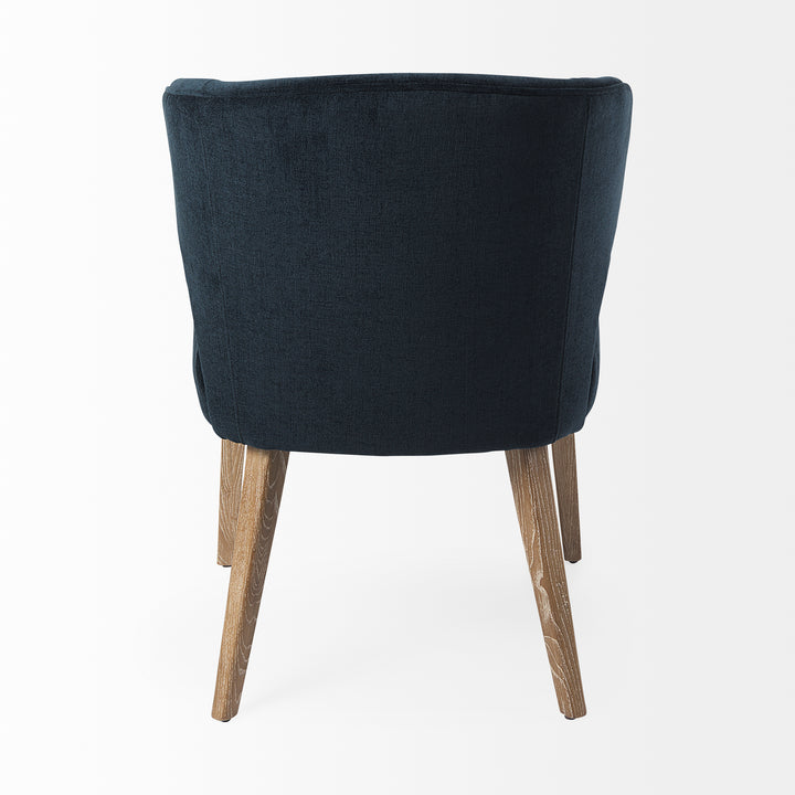 Niles Wingback Dining Chair in Navy