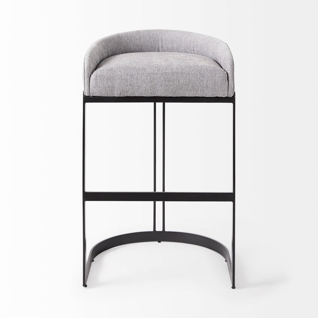 Hollyfield Grey Bar Stool - Charmed House Interiors (Kansas City, MO)