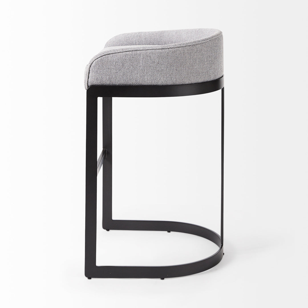 Hollyfield Grey Bar Stool - Charmed House Interiors (Kansas City, MO)