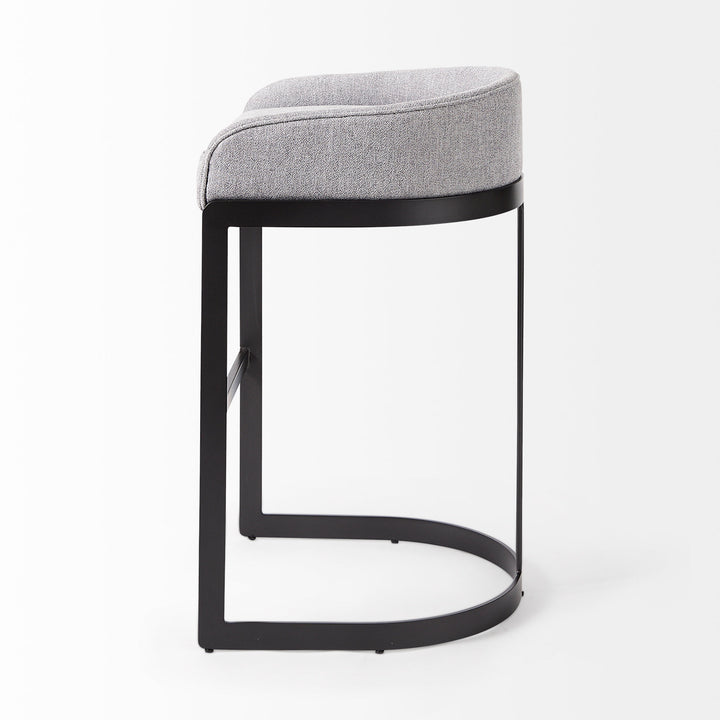 Hollyfield Grey Bar Stool - Charmed House Interiors (Kansas City, MO)