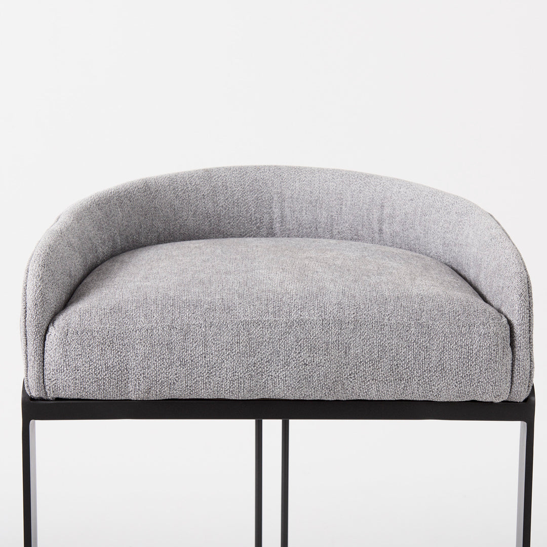 Hollyfield Grey Bar Stool - Charmed House Interiors (Kansas City, MO)