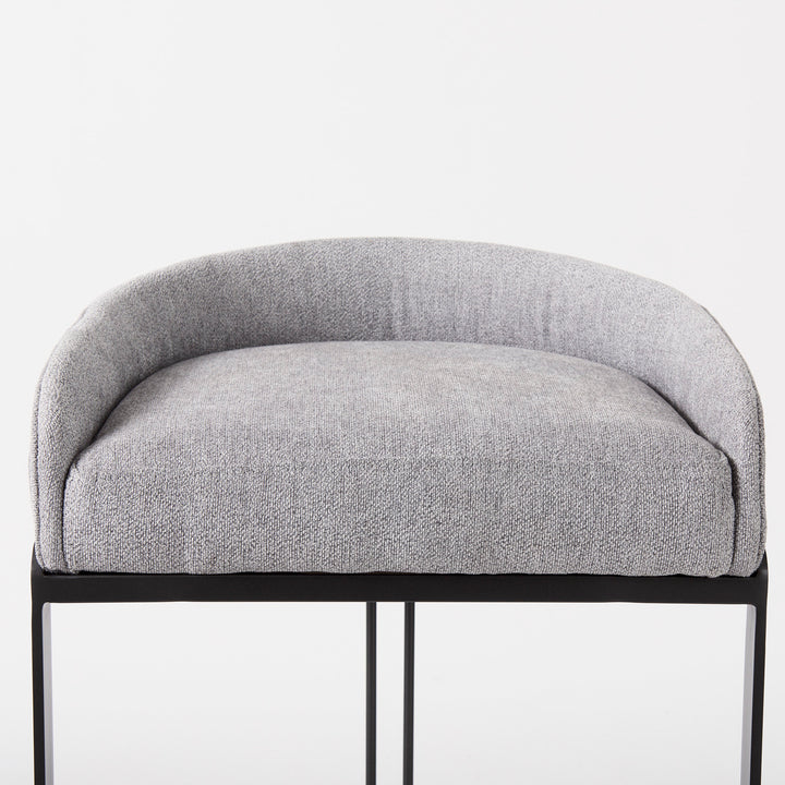 Hollyfield Grey Bar Stool - Charmed House Interiors (Kansas City, MO)