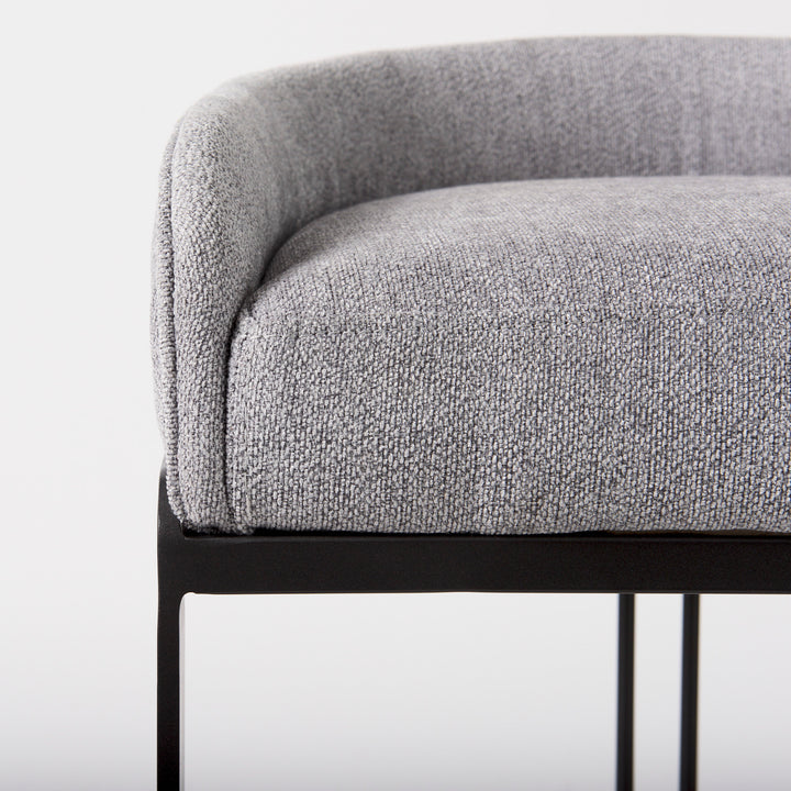Hollyfield Grey Bar Stool - Charmed House Interiors (Kansas City, MO)