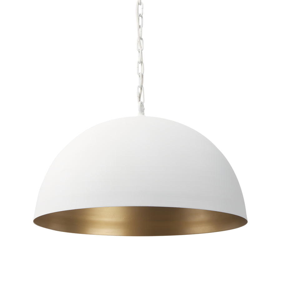 Juniper White Dome Pendant Light - Charmed House Interiors (Kansas City, MO)