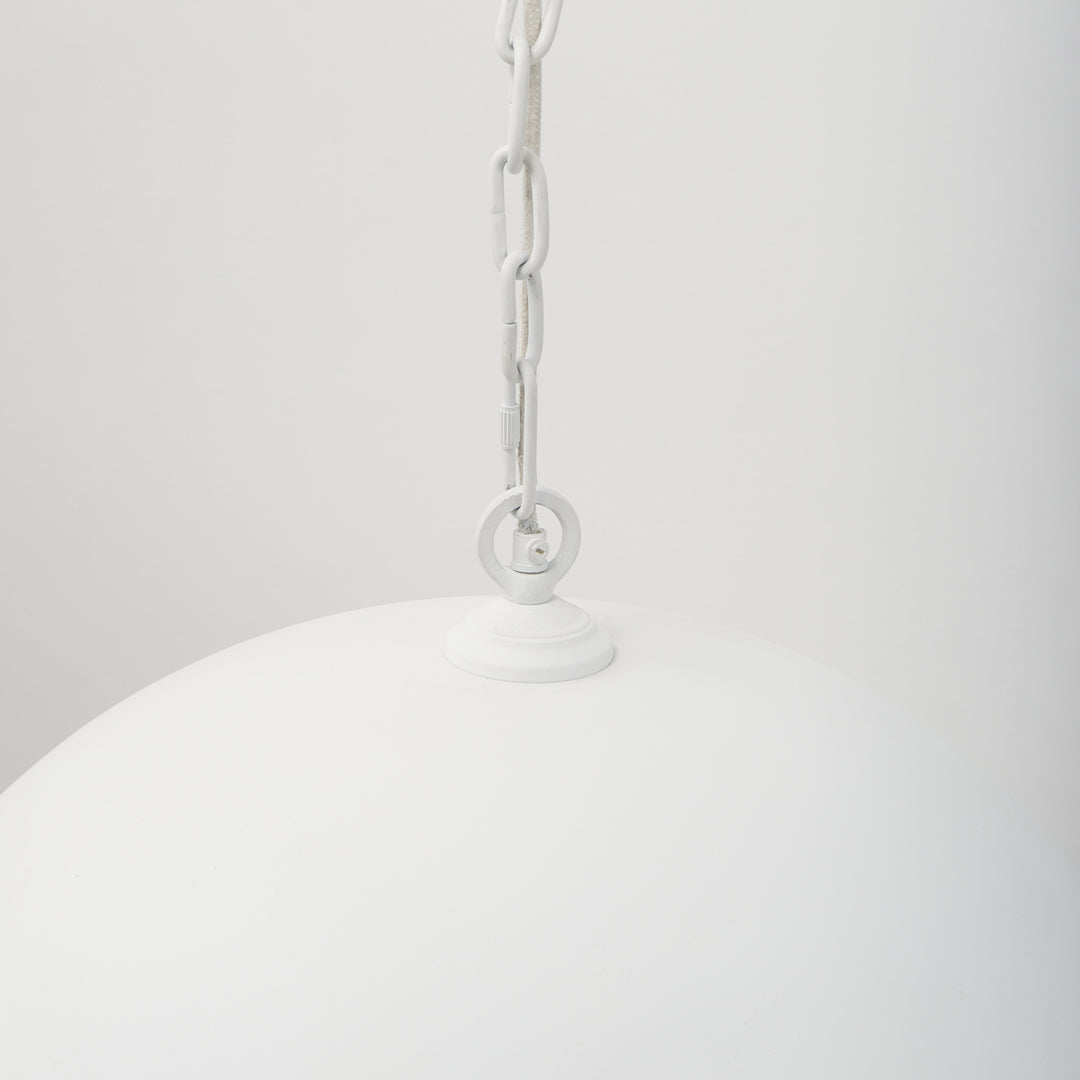 Juniper White Dome Pendant Light - Charmed House Interiors (Kansas City, MO)